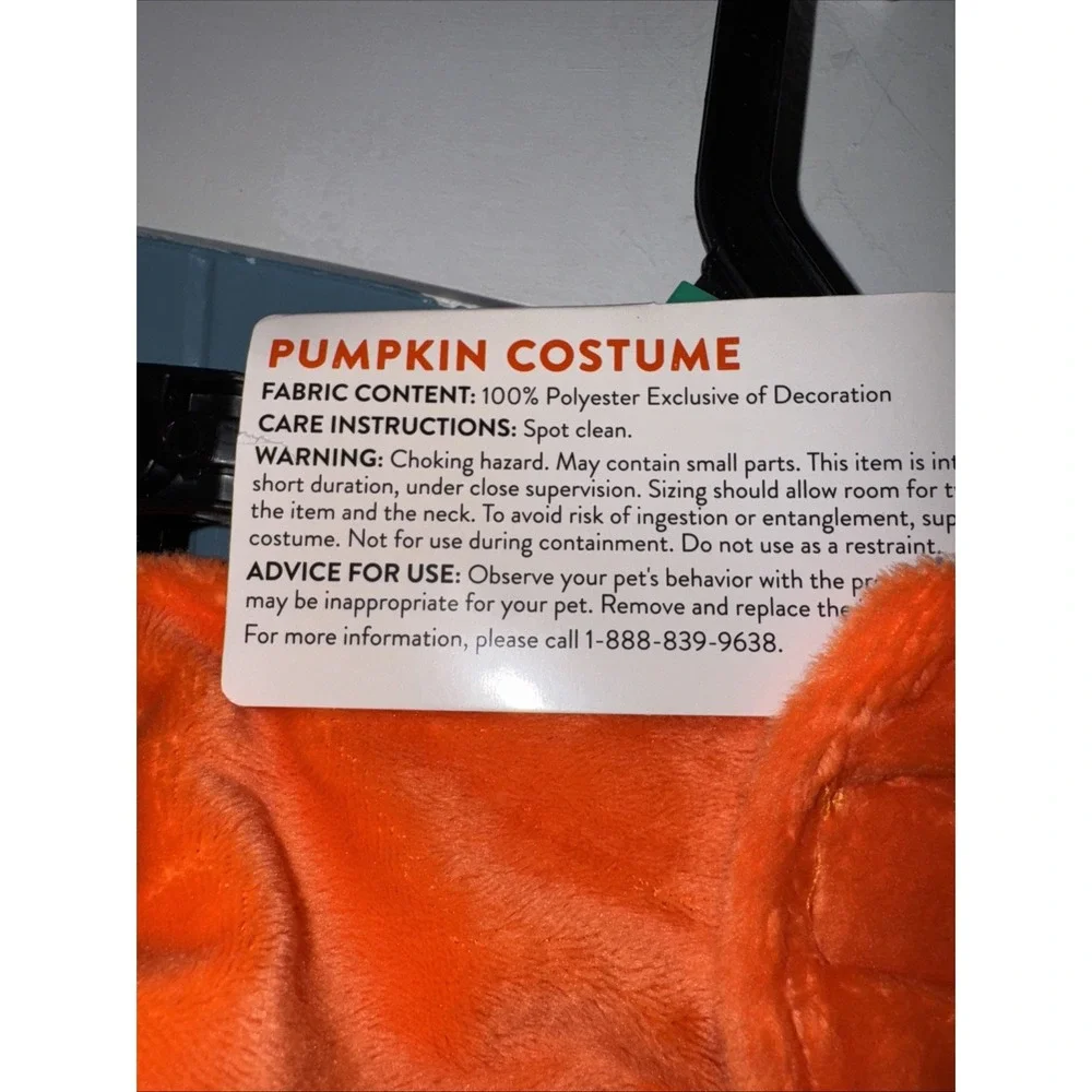 NEW Thrills N Chills Pet Dog Plush Costume size L  Jack o‎ lantern Pumpkin